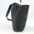 GUCCI Bamboo Shoulder Bag Leather 2way Black Gold 001 1577 Auth ep13782-4