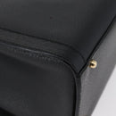 GUCCI Bamboo Hand Bag Leather Black Gold 002 1186 0260 Auth ep13783-9