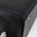 GUCCI Bamboo Hand Bag Leather Black Gold 002 1186 0260 Auth ep13783-15