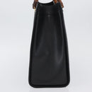 GUCCI Bamboo Hand Bag Leather Black Gold 002 1186 0260 Auth ep13783-3