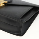 LOUIS VUITTON Epi Serie Dragonne Clutch Bag Black Noir M52612 LV Auth ep13784-7