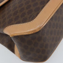 CELINE Macadam Canvas Hand Bag PVC Leather Brown Gold Auth ep13785-11