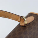 CELINE Macadam Canvas Hand Bag PVC Leather Brown Gold Auth ep13785-14