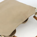 GUCCI Bamboo Hand Bag Leather 2way Beige Gold 001 1638 Auth ep13791-6