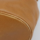 Christian Dior Shoulder Bag Leather Brown Gold Auth ep13792-9