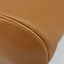 Christian Dior Shoulder Bag Leather Brown Gold Auth ep13792-15