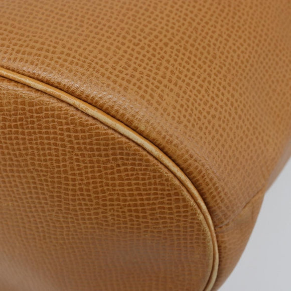 Christian Dior Shoulder Bag Leather Brown Gold Auth ep13792