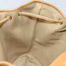 Christian Dior Shoulder Bag Leather Brown Gold Auth ep13792-20