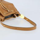 Christian Dior Shoulder Bag Leather Brown Gold Auth ep13792-7