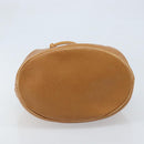 Christian Dior Shoulder Bag Leather Brown Gold Auth ep13792-5