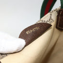 GUCCI GG Supreme Web Sherry Line Tote Bag PVC Beige Gold 010 378 Auth ep13796-20