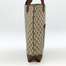 GUCCI GG Supreme Web Sherry Line Tote Bag PVC Beige Gold 010 378 Auth ep13796-4