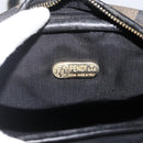 FENDI Pecan Canvas Shoulder Bag PVC Brown Black Auth ep13800-15