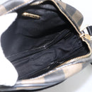 FENDI Pecan Canvas Shoulder Bag PVC Brown Black Auth ep13800-17