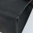 Christian Dior Trotter Canvas Hand Bag PVC Black Gold Auth ep13801-10