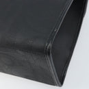 Christian Dior Trotter Canvas Hand Bag PVC Black Gold Auth ep13801-12