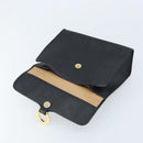 Christian Dior Trotter Canvas Hand Bag PVC Black Gold Auth ep13801-16
