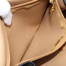 Christian Dior Trotter Canvas Hand Bag PVC Black Gold Auth ep13801-22