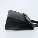 Christian Dior Trotter Canvas Hand Bag PVC Black Gold Auth ep13801-4