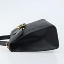 Christian Dior Trotter Canvas Hand Bag PVC Black Gold Auth ep13801-5