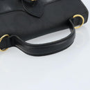 Christian Dior Trotter Canvas Hand Bag PVC Black Gold Auth ep13801-7