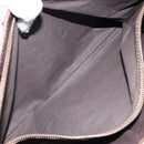CELINE C Macadam Canvas Boogie Bag Hand Bag Suede Brown Gold Auth ep13802-21
