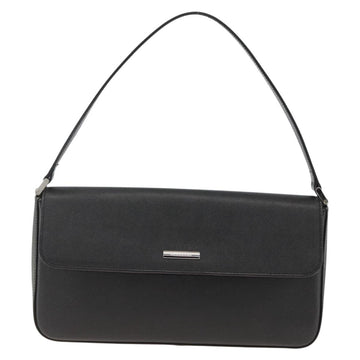 BURBERRY Shoulder Bag Leather Black Silver Auth ep13804 - 0