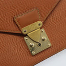 LOUIS VUITTON Epi Serie Dragonne Hand Bag Beige LV Auth ep13806-17