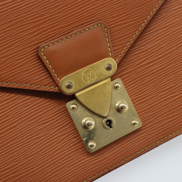 LOUIS VUITTON Epi Serie Dragonne Hand Bag Beige LV Auth ep13806