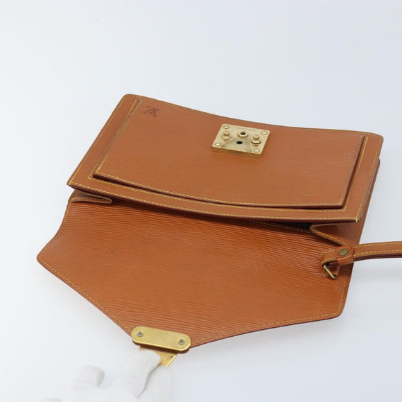 LOUIS VUITTON Epi Serie Dragonne Hand Bag Beige LV Auth ep13806