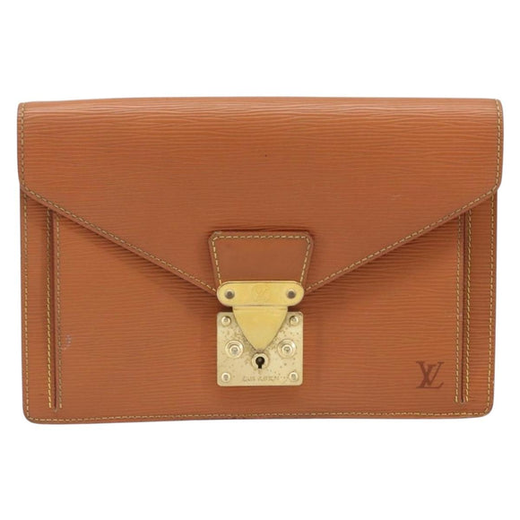 LOUIS VUITTON Epi Serie Dragonne Hand Bag Beige LV Auth ep13806