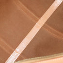 CELINE Macadam Canvas Boston Bag PVC Leather Brown Gold Auth ep13807-11