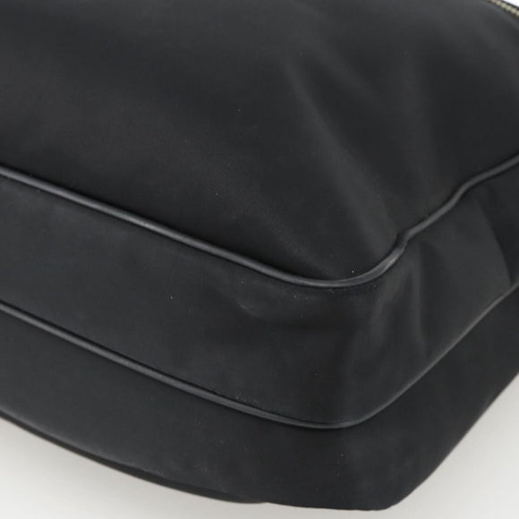 BURBERRY Nova Check Business Bag Nylon Black Silver Auth ep13814