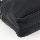 BURBERRY Nova Check Business Bag Nylon Black Silver Auth ep13814-16
