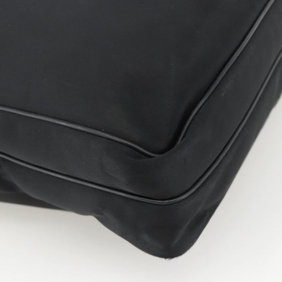 BURBERRY Nova Check Business Bag Nylon Black Silver Auth ep13814