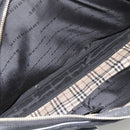 BURBERRY Nova Check Business Bag Nylon Black Silver Auth ep13814-12