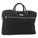BURBERRY Nova Check Business Bag Nylon Black Silver Auth ep13814-1
