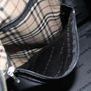 BURBERRY Nova Check Business Bag Nylon Black Silver Auth ep13814-25