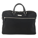 BURBERRY Nova Check Business Bag Nylon Black Silver Auth ep13814-13