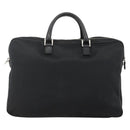 BURBERRY Nova Check Business Bag Nylon Black Silver Auth ep13814-2