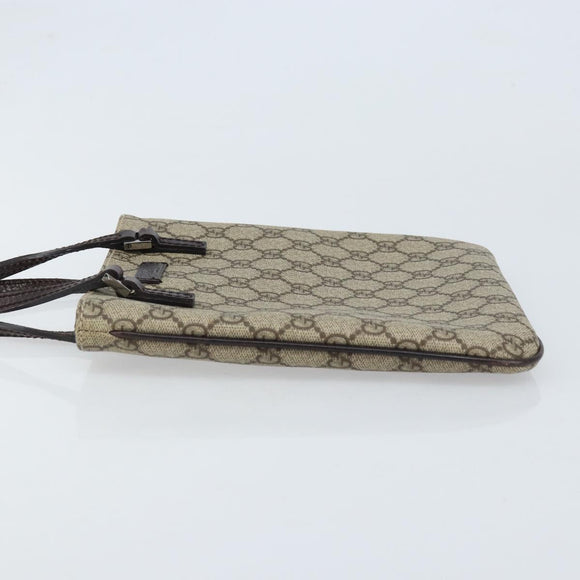 GUCCI GG Supreme Hand Bag PVC Beige 114600 Auth ep13815