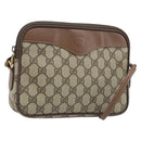 GUCCI GG Supreme Schultertasche PVC Beige Gold 007 14 6428 Auth ep13817-1