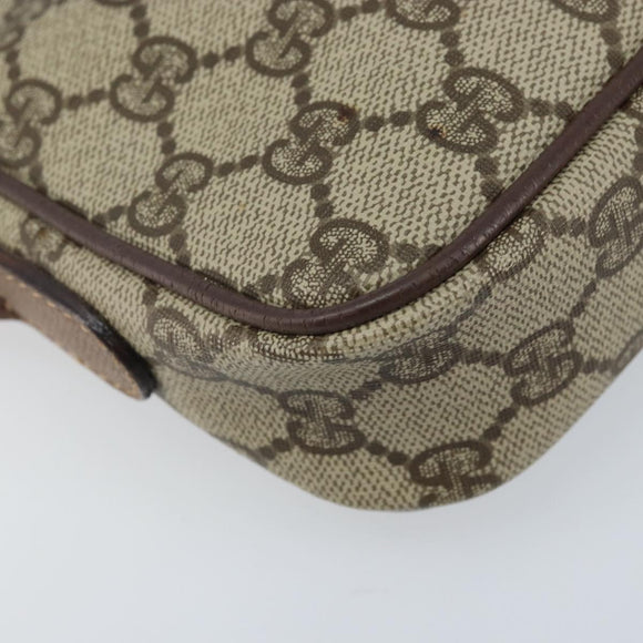 GUCCI GG Supreme Schultertasche PVC Beige Gold 007 14 6428 Auth ep13817