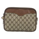 GUCCI GG Supreme Schultertasche PVC Beige Gold 007 14 6428 Auth ep13817-2