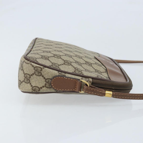 GUCCI GG Supreme Schultertasche PVC Beige Gold 007 14 6428 Auth ep13817