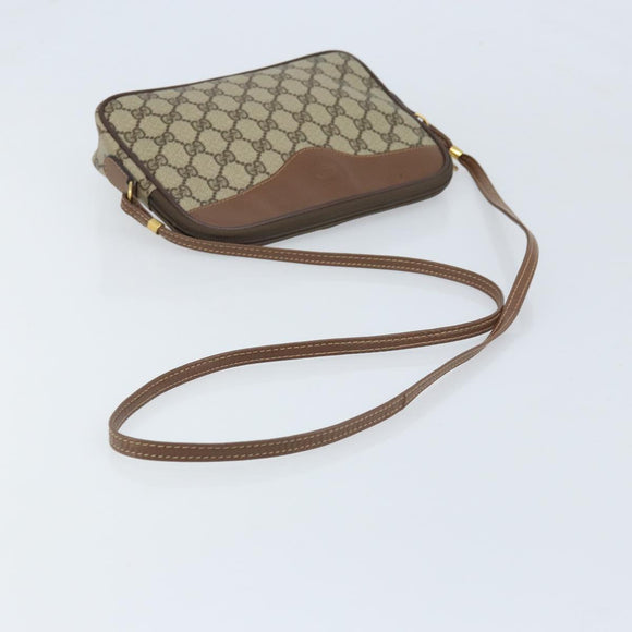 GUCCI GG Supreme Schultertasche PVC Beige Gold 007 14 6428 Auth ep13817