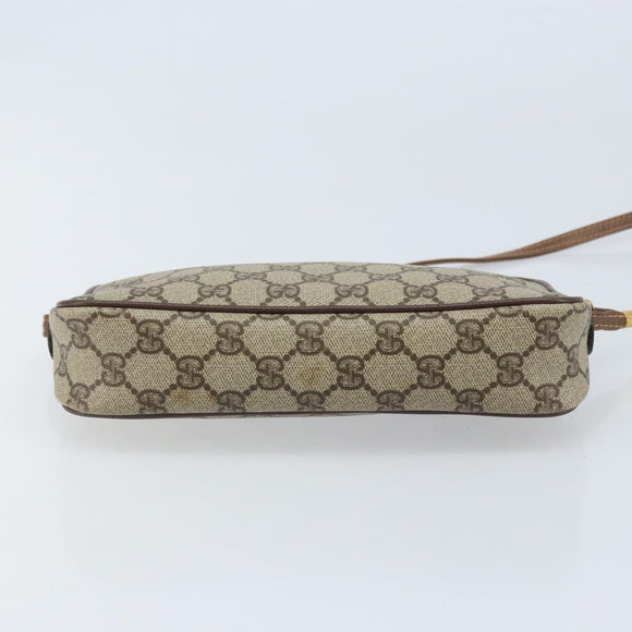 GUCCI GG Supreme Schultertasche PVC Beige Gold 007 14 6428 Auth ep13817