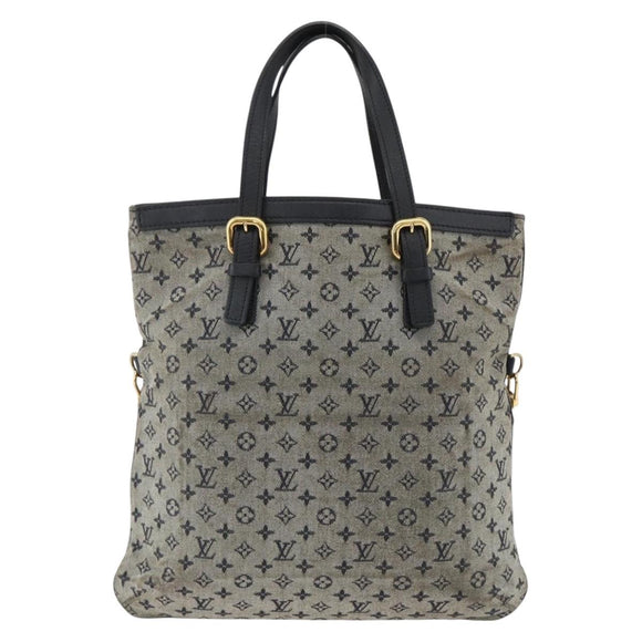 LOUIS VUITTON Monogram Mini Françoise Tote Bag 2way Blue M92208 LV Auth ep13818