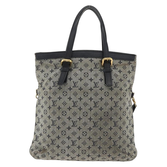 LOUIS VUITTON Monogram Mini Françoise Tote Bag 2way Blue M92208 LV Auth ep13818