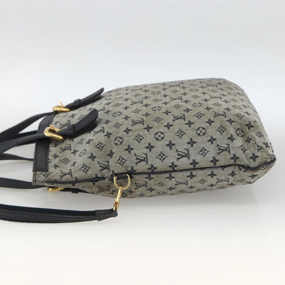 LOUIS VUITTON Monogram Mini Françoise Tote Bag 2way Blue M92208 LV Auth ep13818